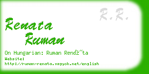 renata ruman business card